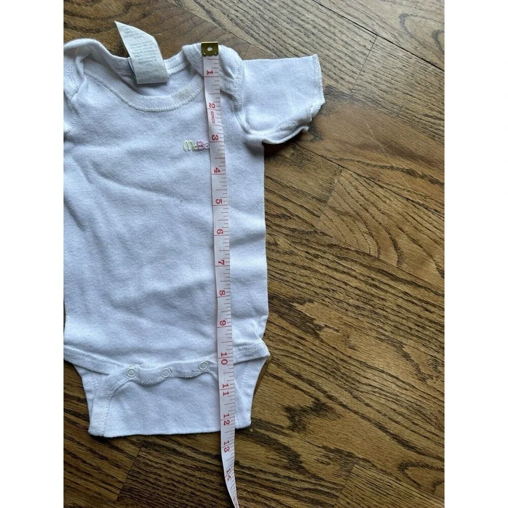 Vintage McBaby‎ McDonalds 90s One Piece White Newborn Snap Short Sleeve Bodysuit